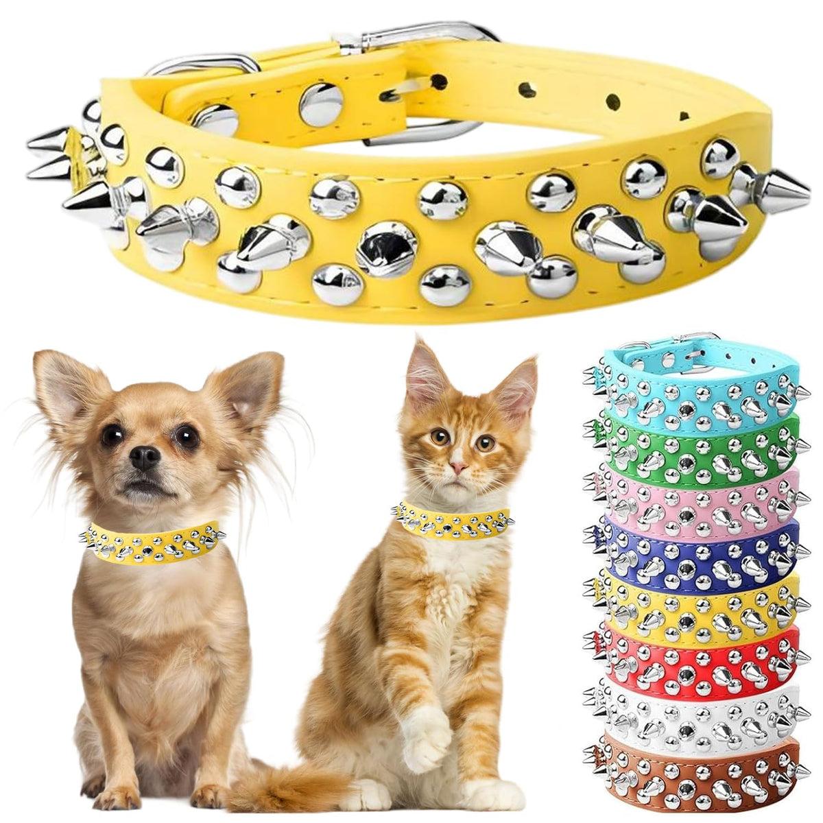 PSPORT Animal Collar in XXS(Neck 6-8"), Yellow