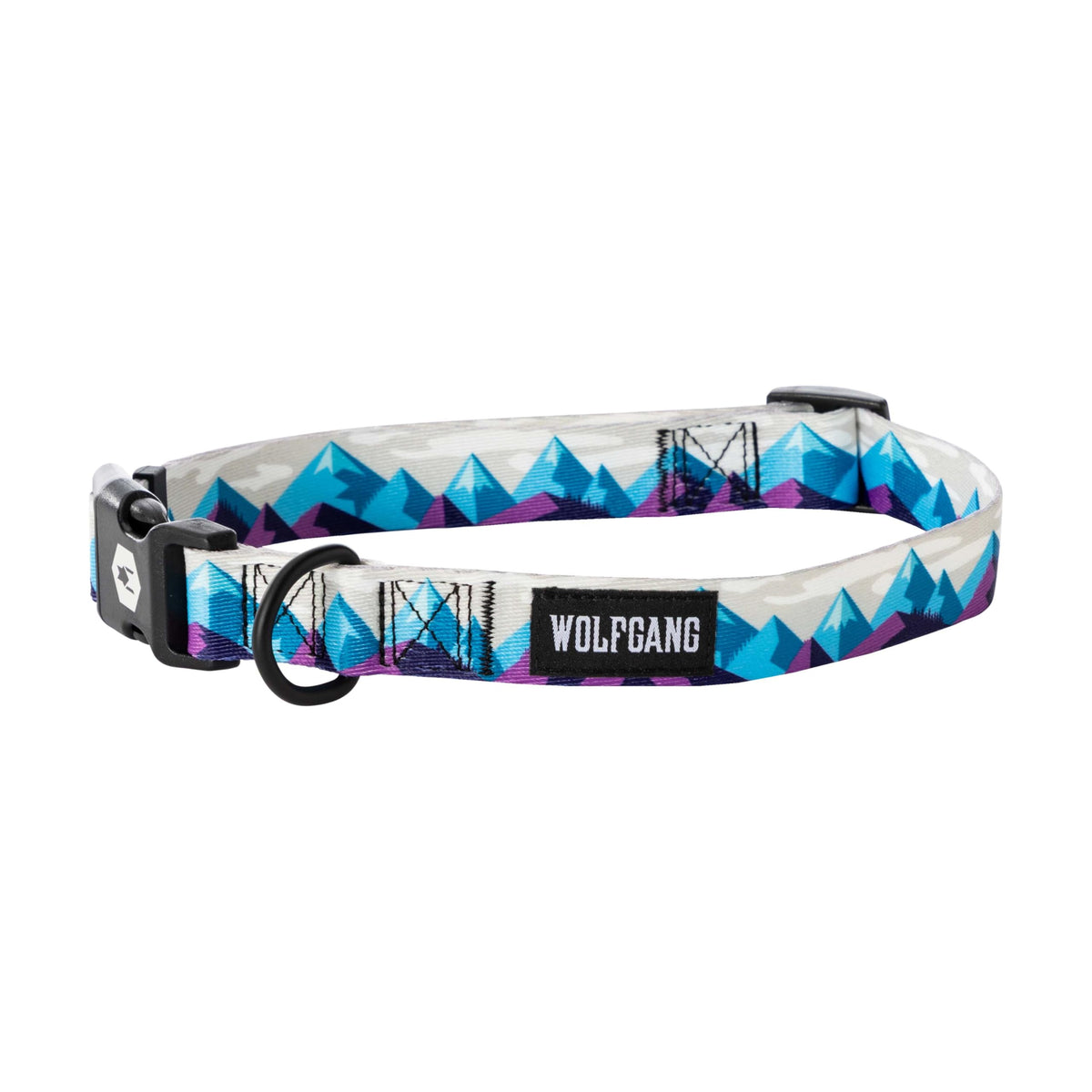 Wolfgang Man & Beast Animal Collar in Small (5/8 Inch x 8-12 Inch), RockyPeaks Print