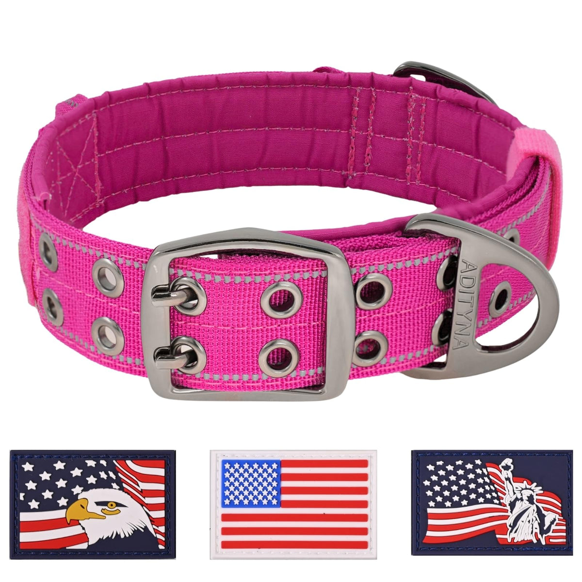 ADITYNA Animal Collar in Extra-Large: Fit 24-30" Neck, Magenta
