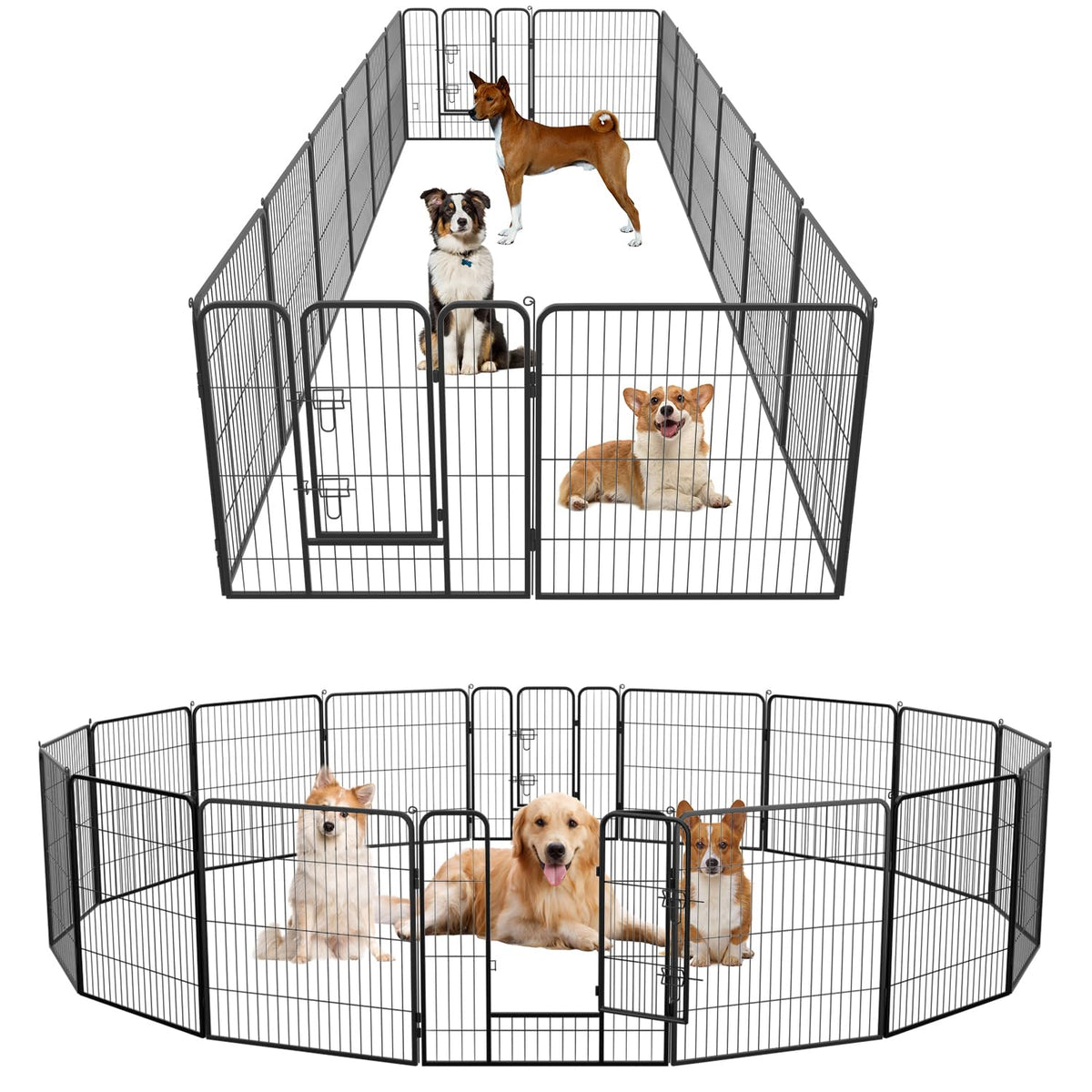 FDW Pet Playpen in Black
