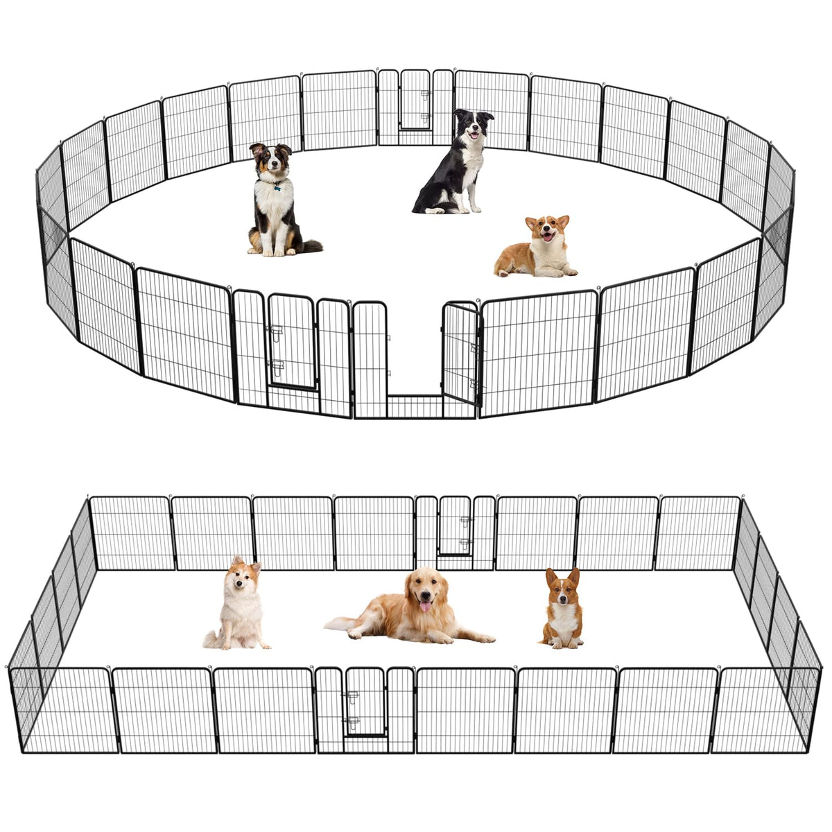 FDW Pet Playpen in Black