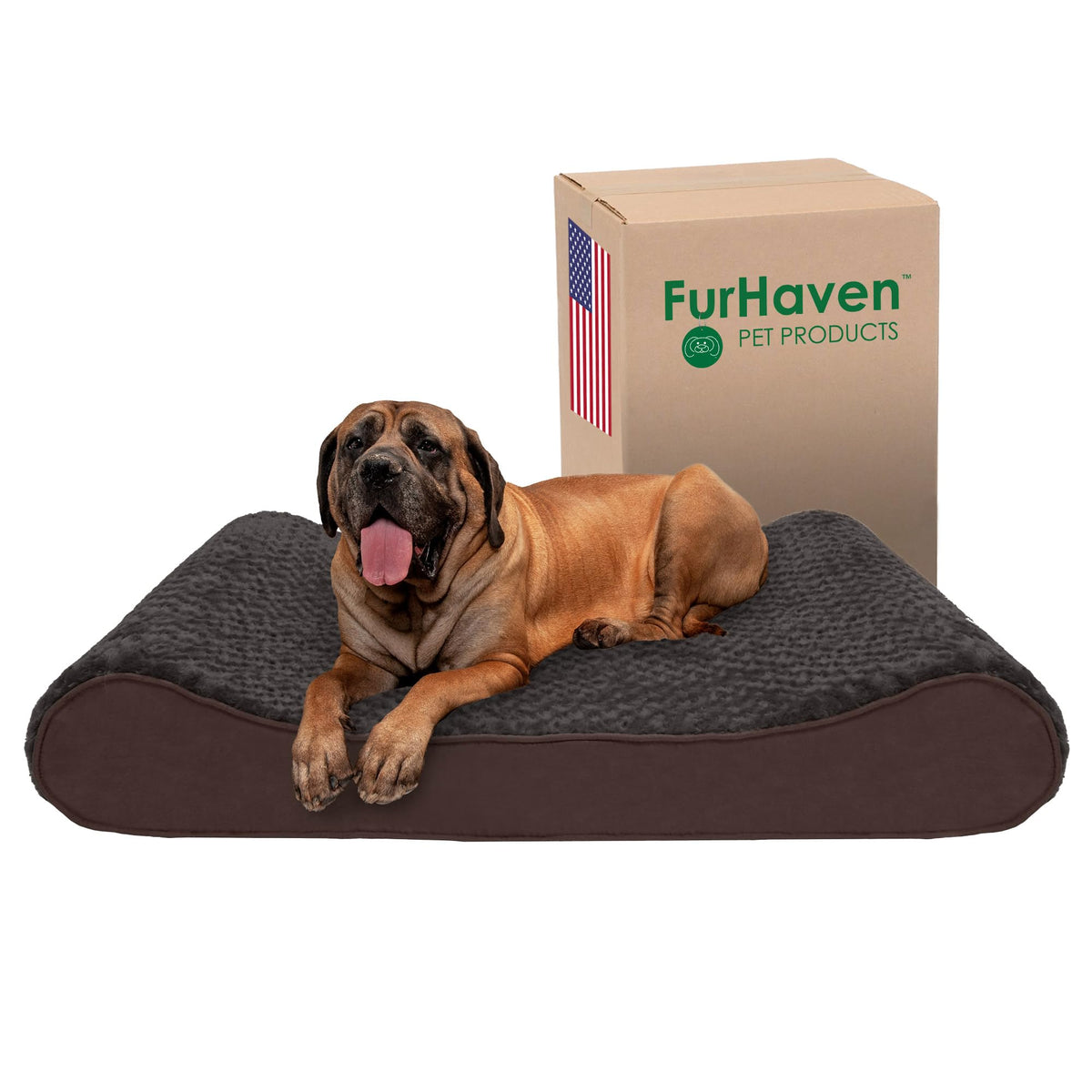 Furhaven Pet Bed Mat in Jumbo Plus, Ultra Plush (Chocolate)