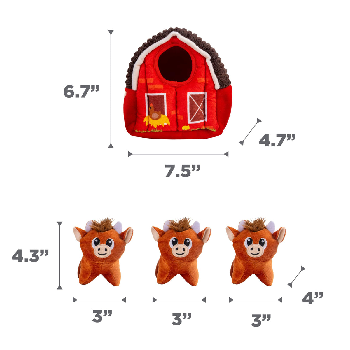 Outward Hound Pet Toy in Medium, Brown