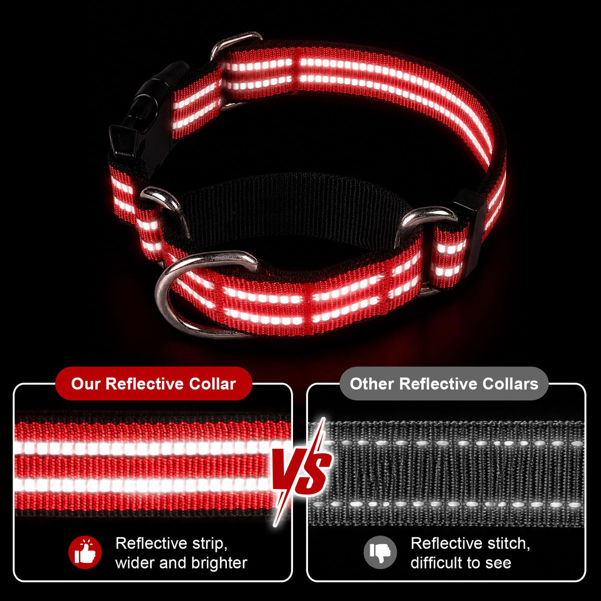 Hikiko Animal Collar in X-Small, Red