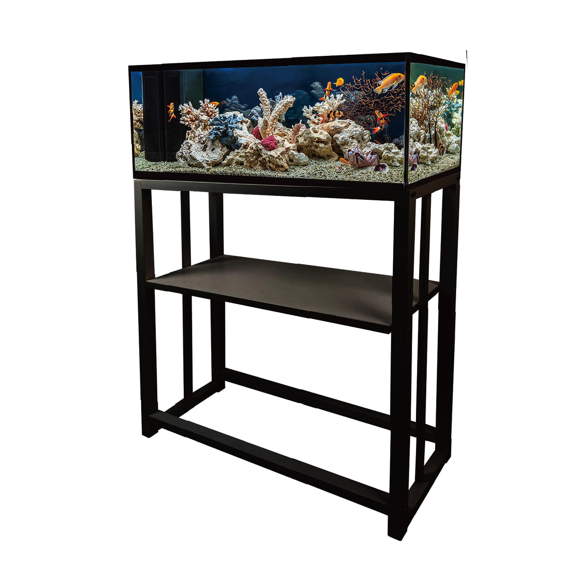 MEWSDEN Item Stand in (10 Gallon)24.8"x9.25", Black