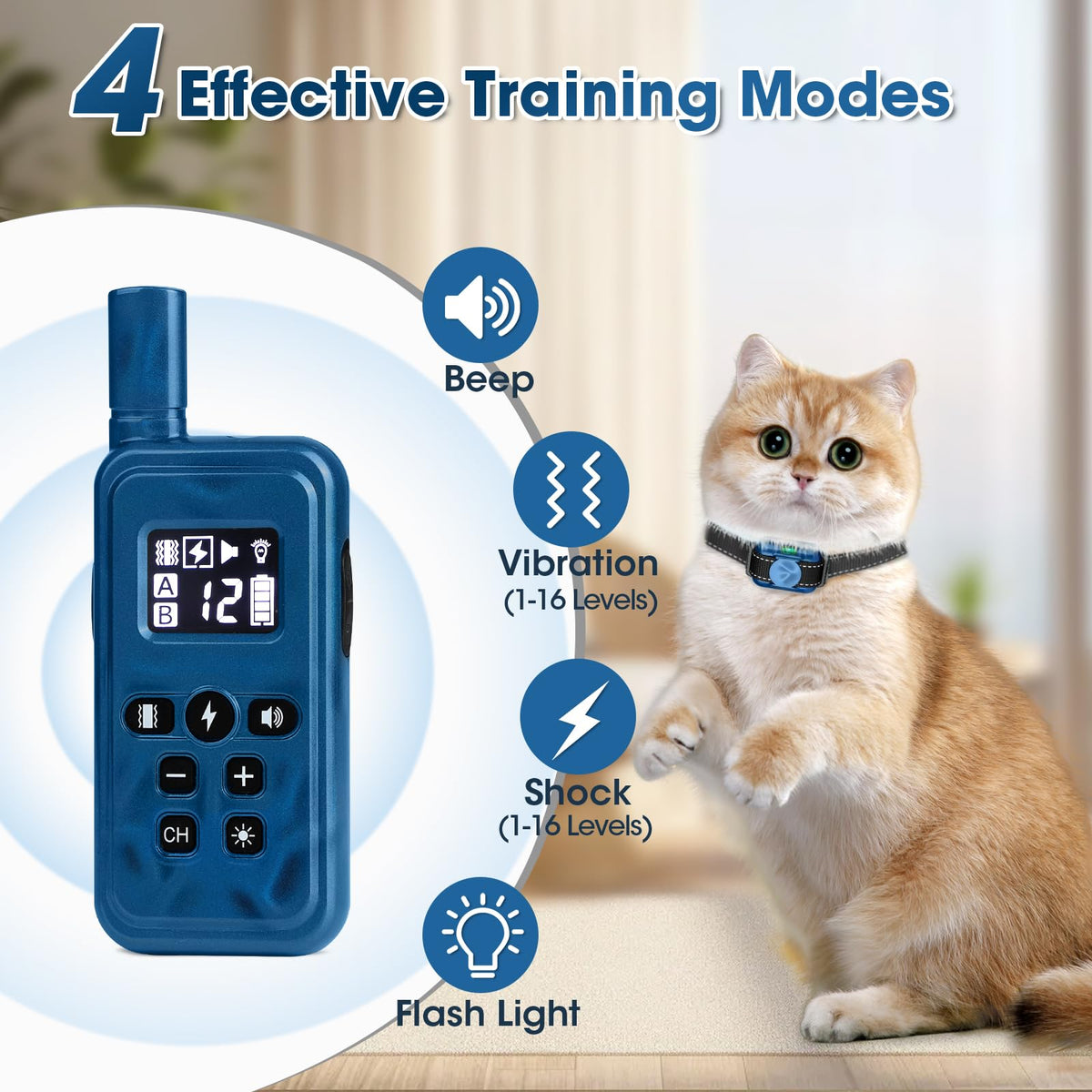 FASHILEAD Animal Collar in Blue