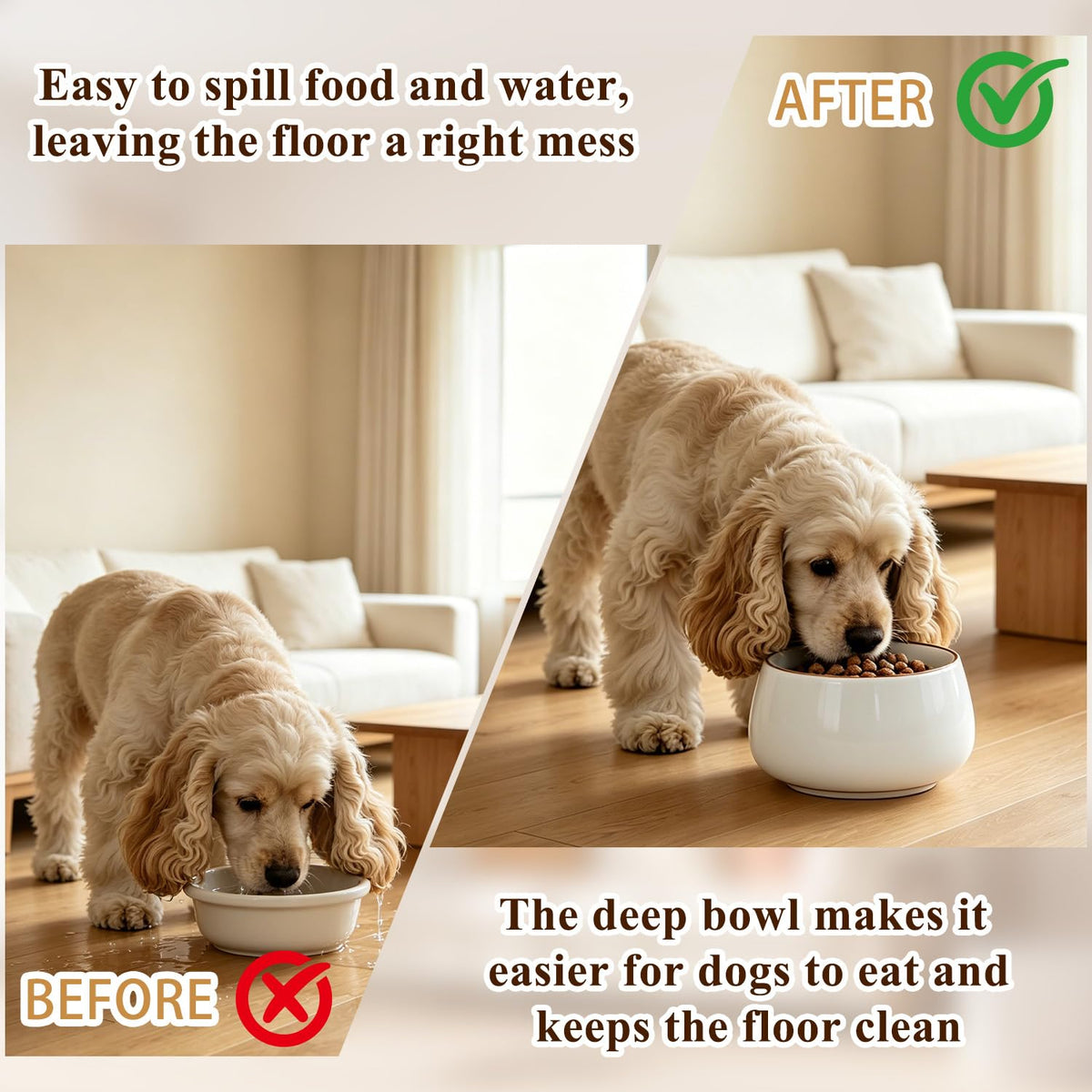 COZFUR Pet Feeder in White