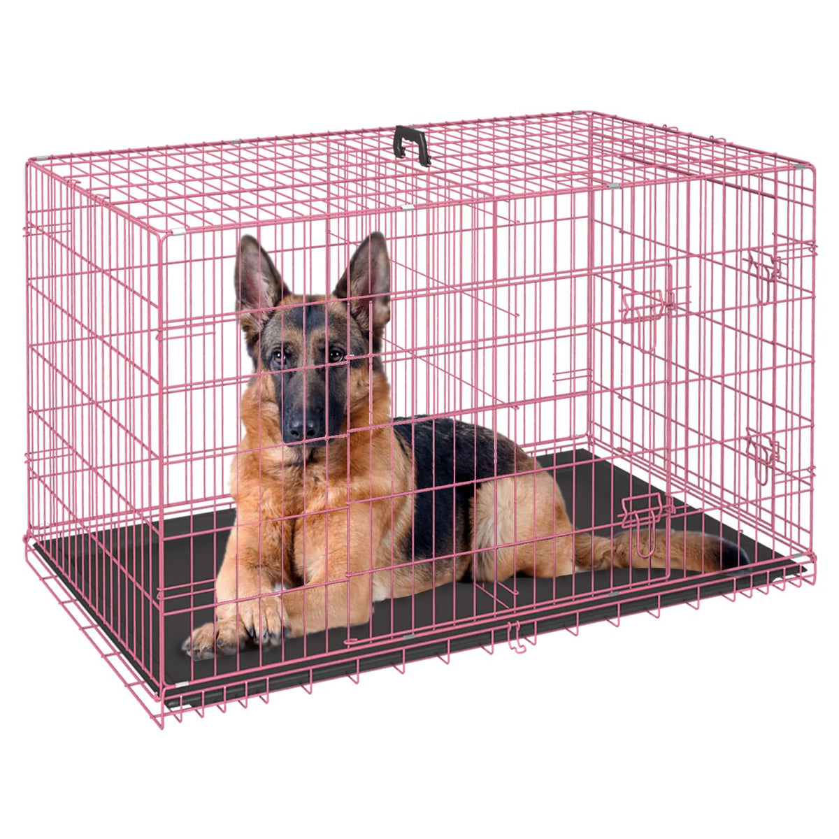 FDW Animal Cage in 48.0"L x 29.0"W x 31.0"H, Pink