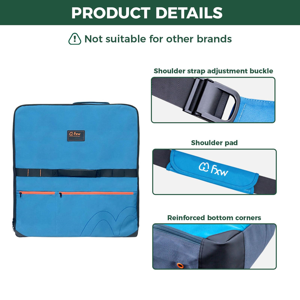 FXW Carrier Bag Case in 32 inch(1 Pack), Blue