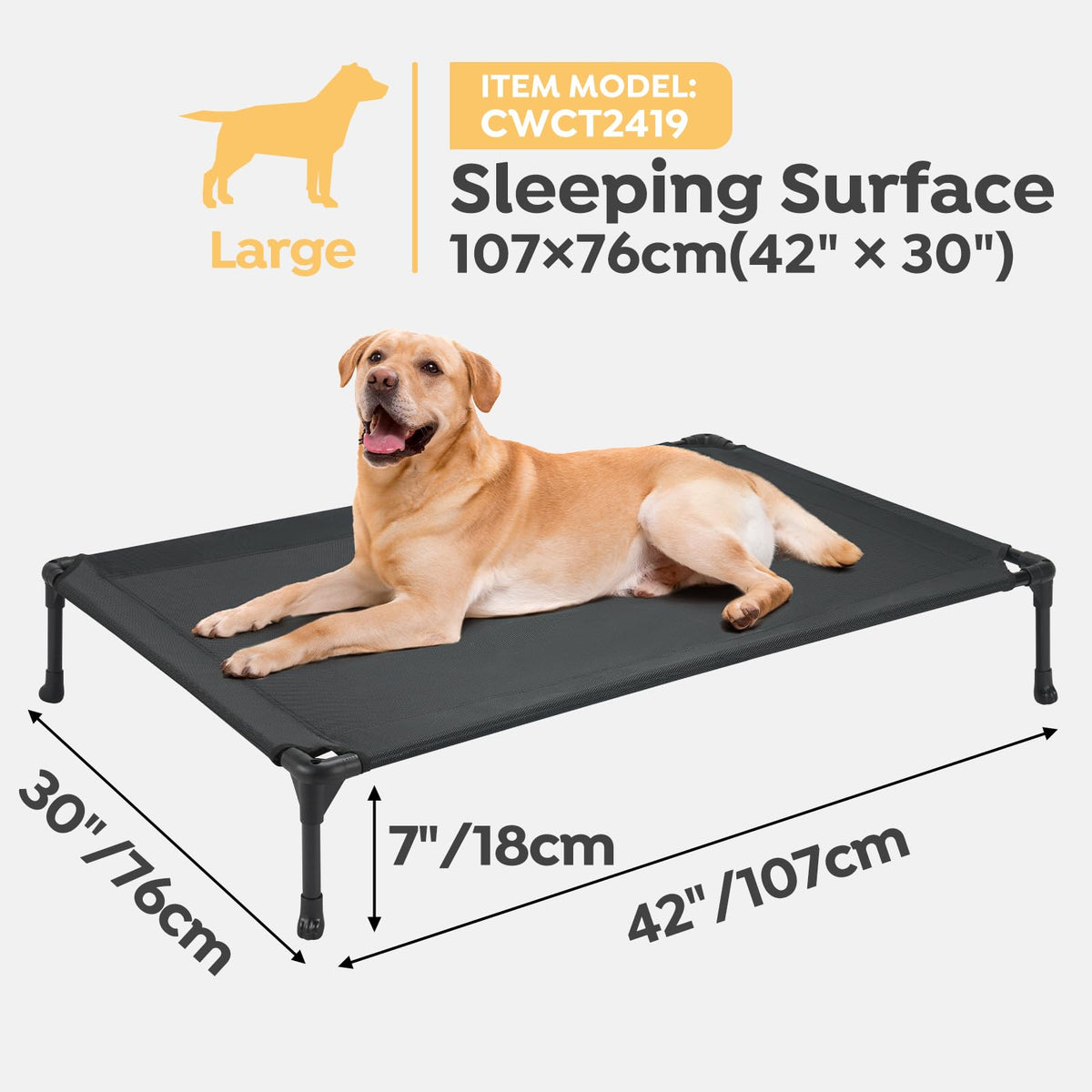 Veehoo Pet Bed Mat in 42.0"L x 30.0"W x 7.0"Th, 2Packs- Black