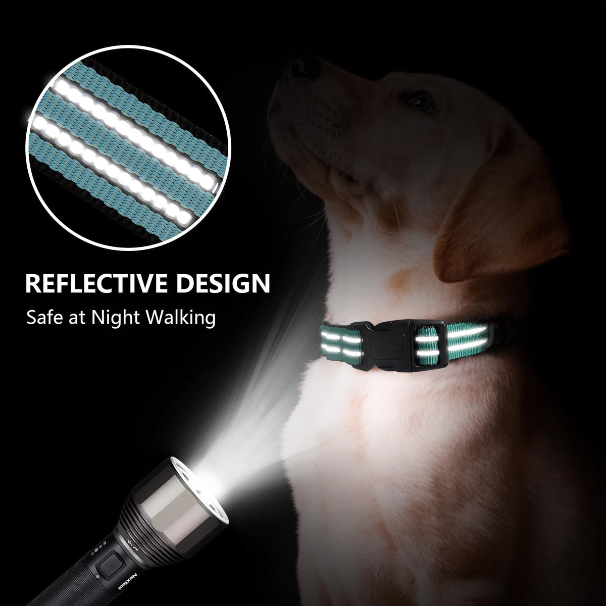 Hikiko Animal Collar in Small, Sky Blue