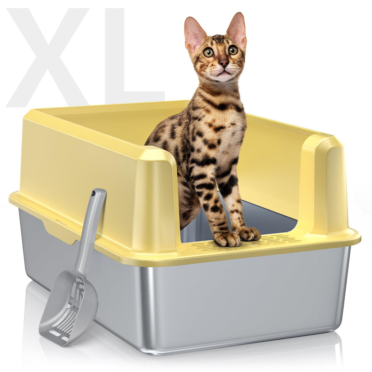 WoofiGo Litter Box in X-Large, 21 - Yellow (Pack of 1)