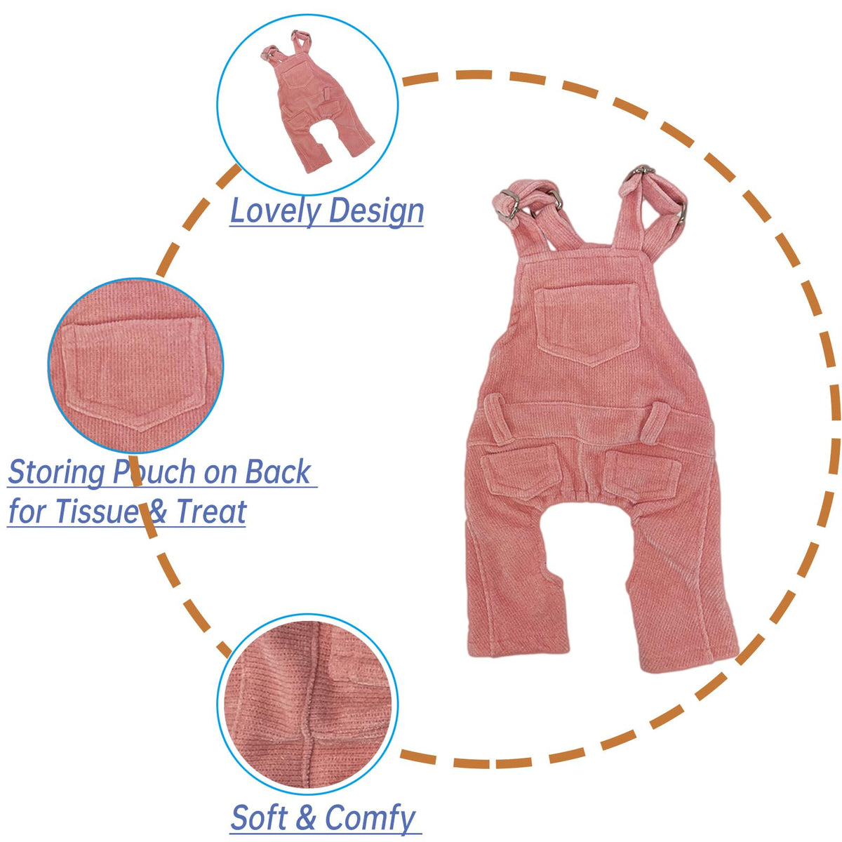 PAPIEEED Pet Apparel in S, Pink