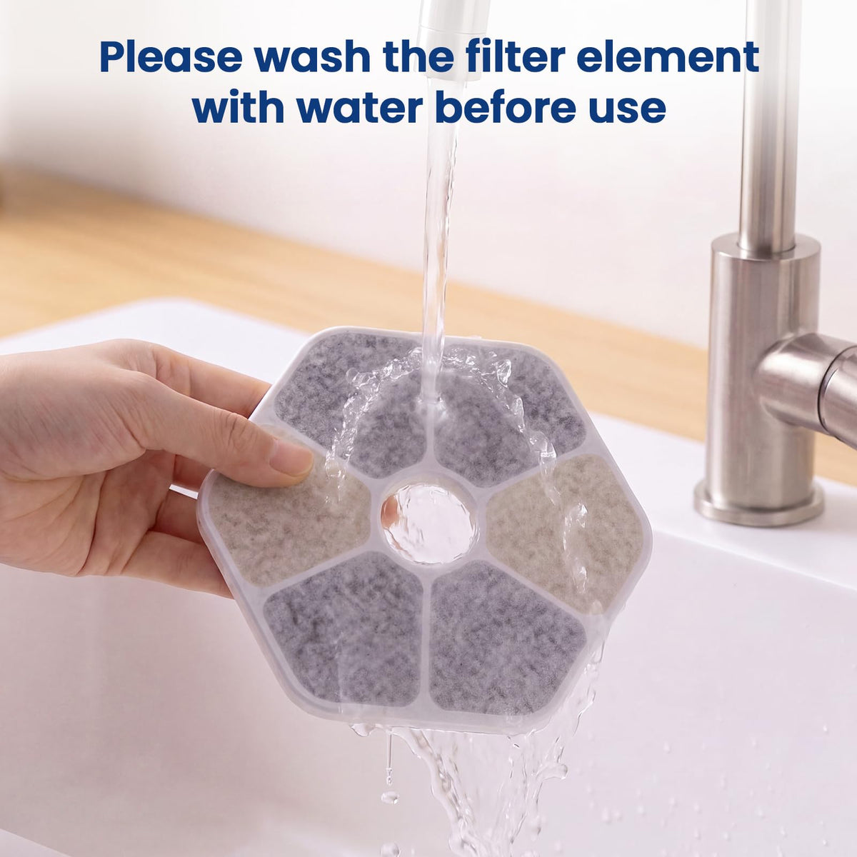 Zvaiv Animal Water Dispenser in 6 Filters + 6 Pump Sponges