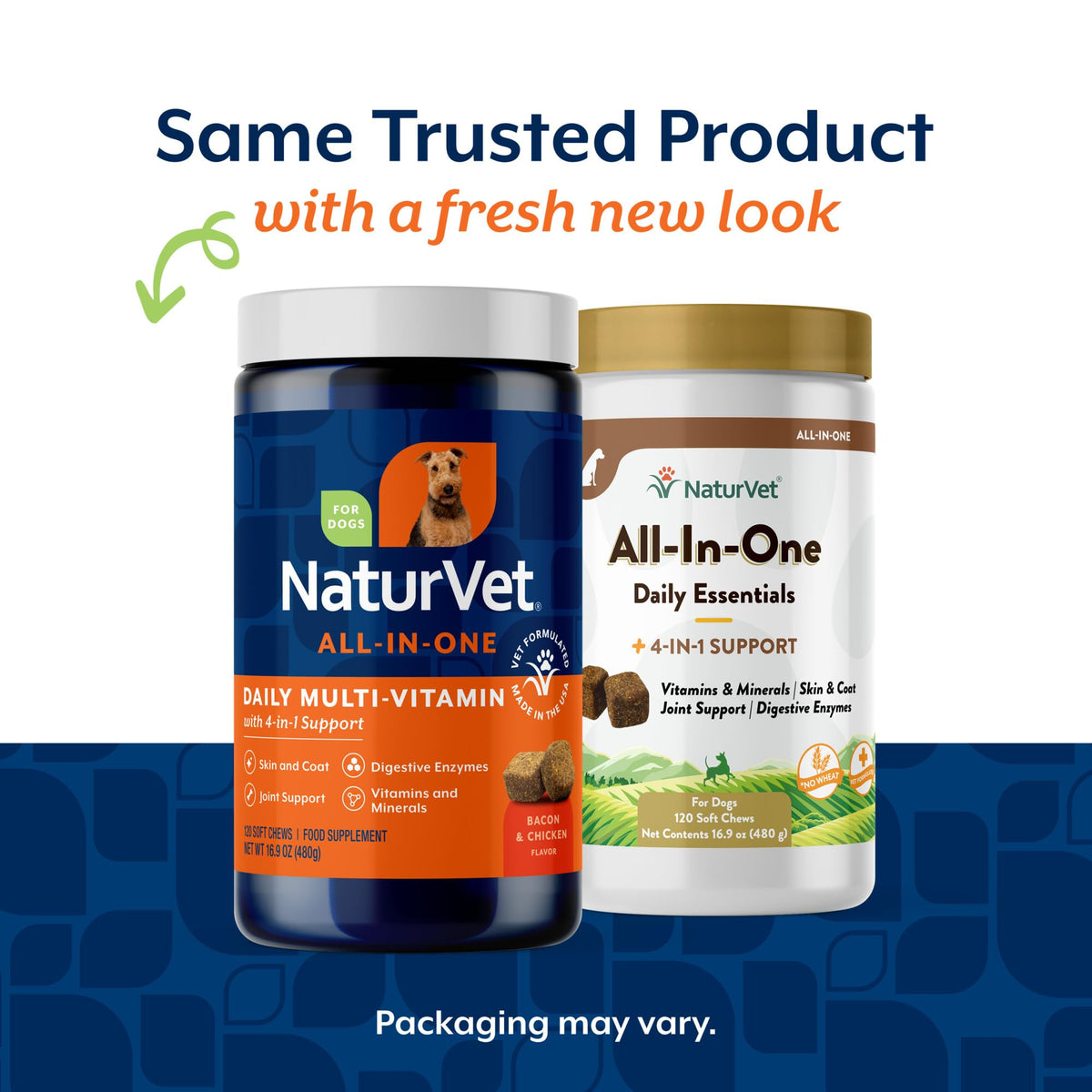 NaturVet Animal Vitamin in 120 Soft Chews, All-In-One