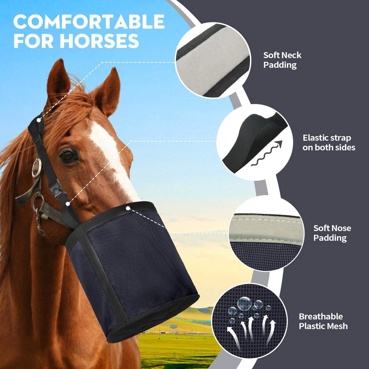 OAHELAKE Pet Supplies in Universal, 2 Pcs Blackblue
