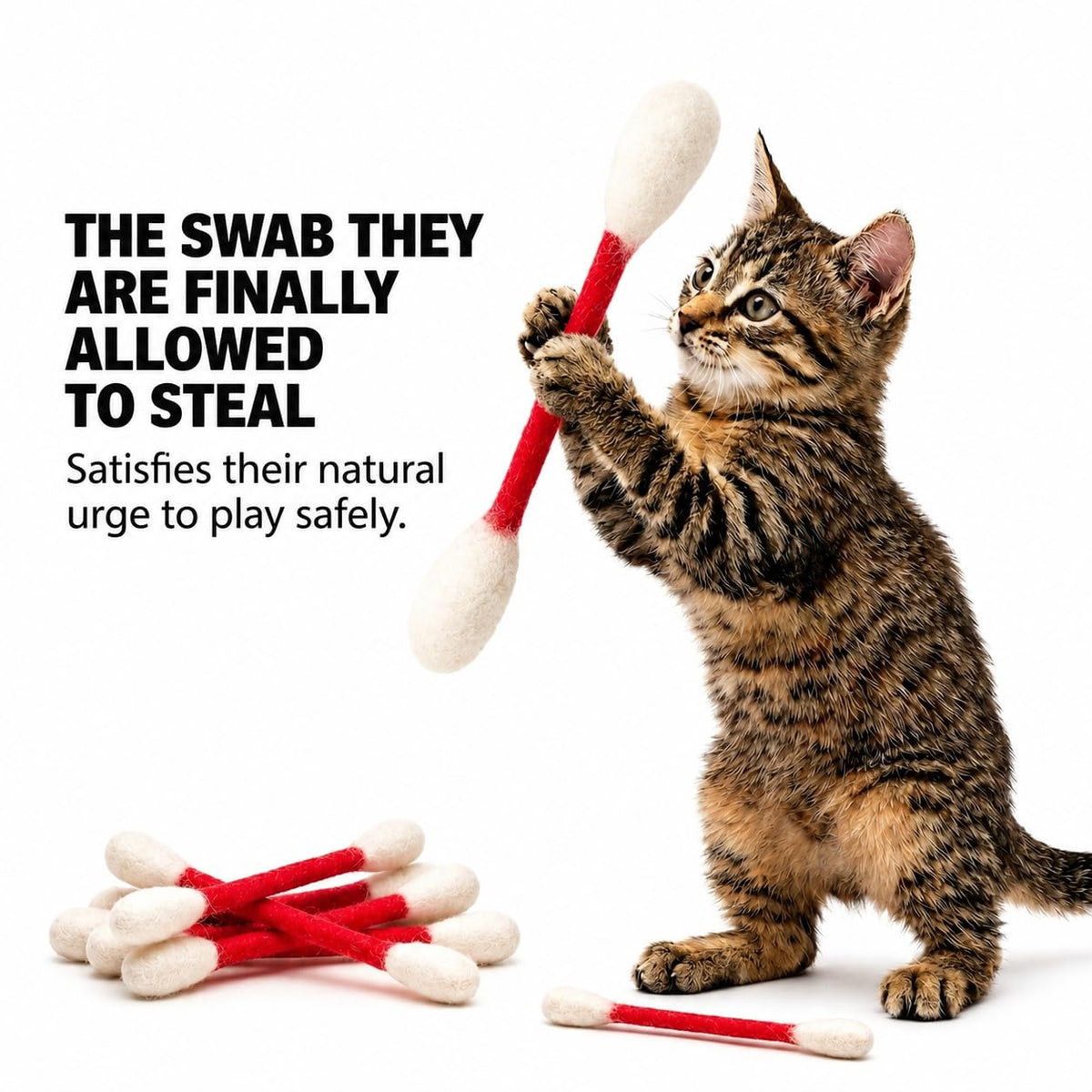 Glaciart One Pet Toy in Regular, Red Swabs