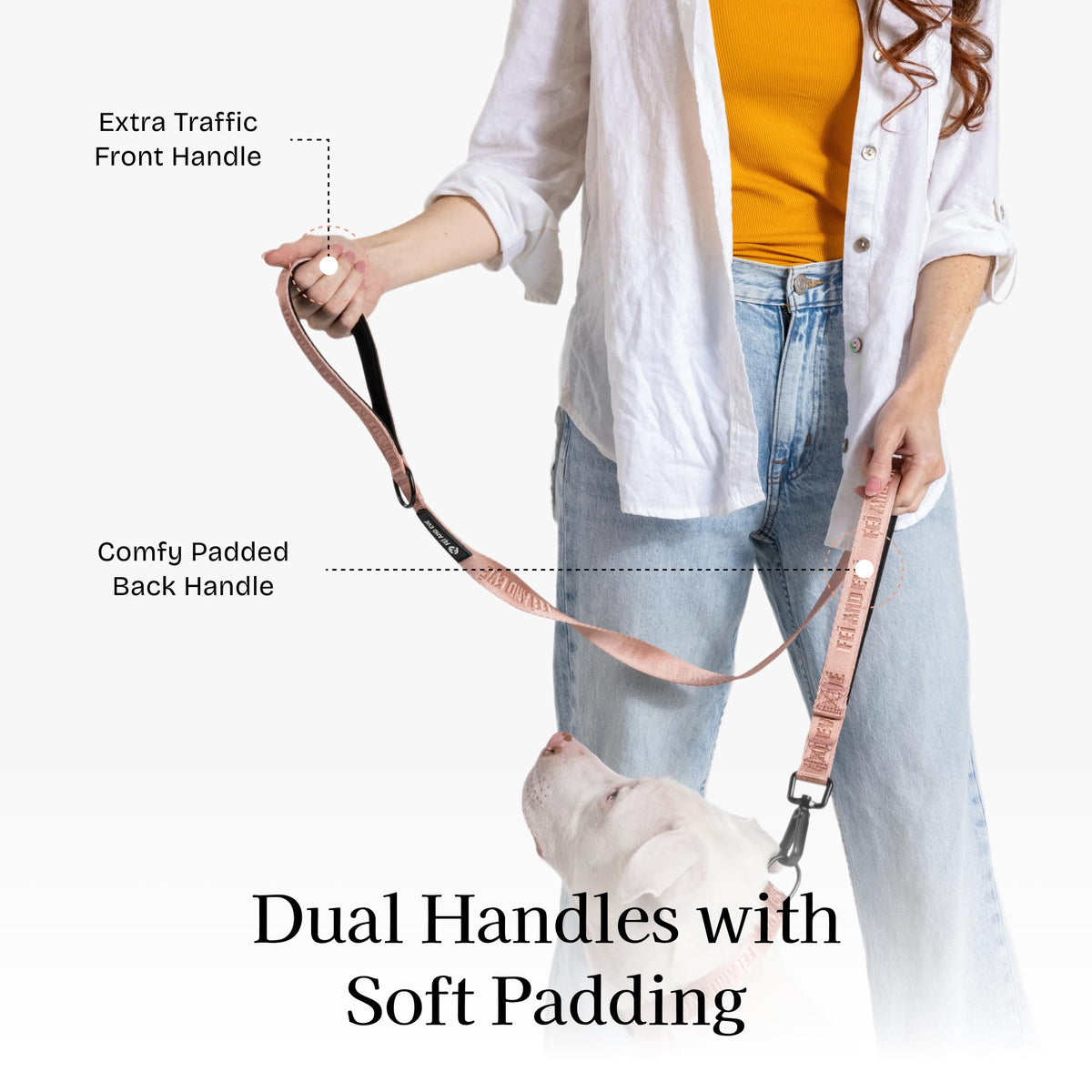Fei and Eve Leash in 4FT, Blush