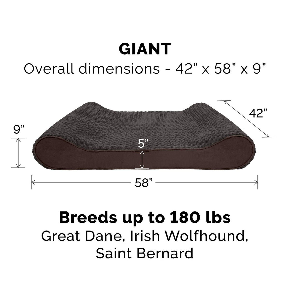 Furhaven Pet Bed Mat in Giant, Ultra Plush (Chocolate)