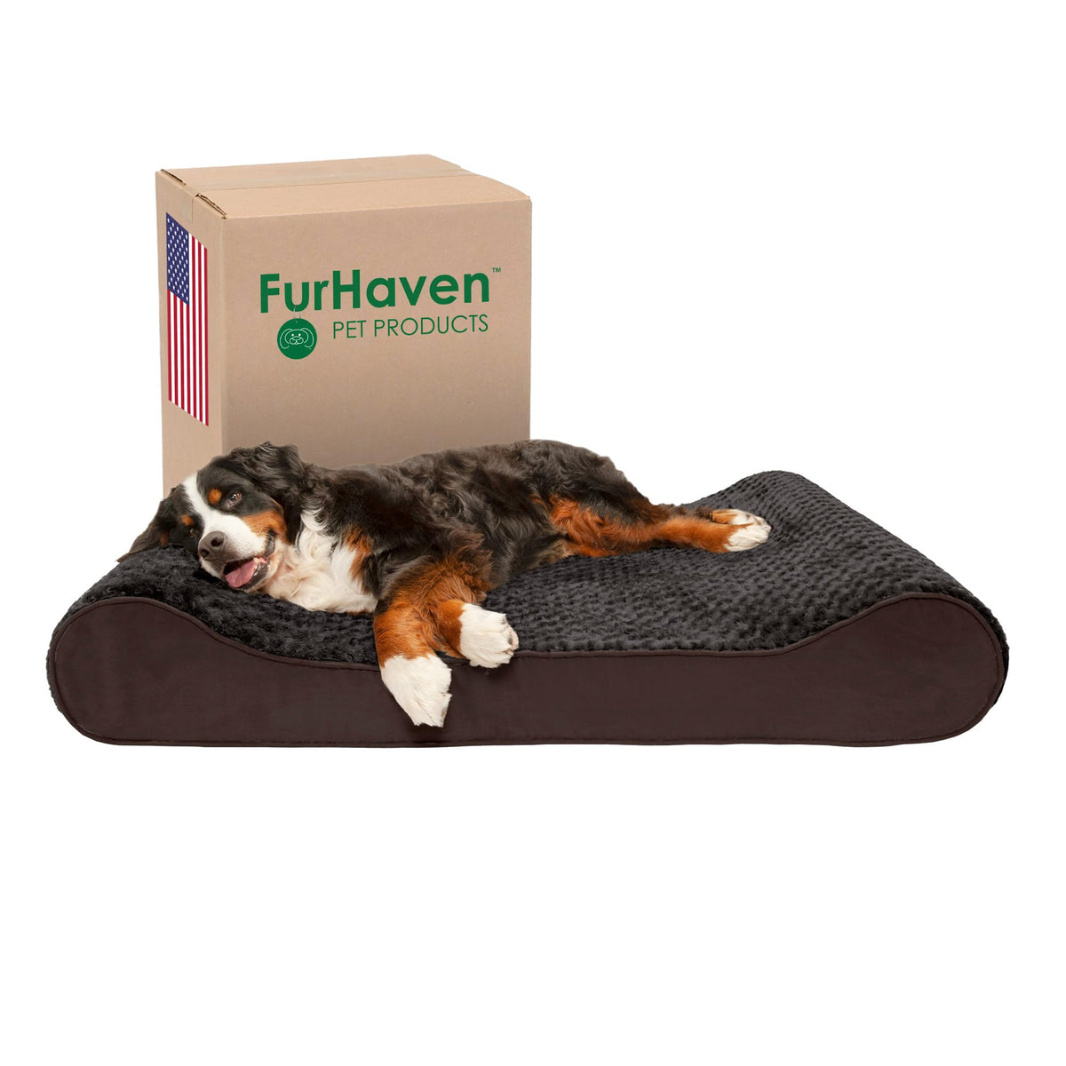 Furhaven Pet Bed Mat in Giant, Ultra Plush (Chocolate)