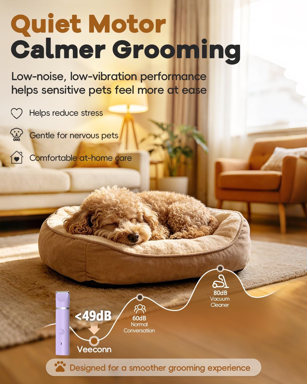 Veeconn Hair Trimmer in Purple