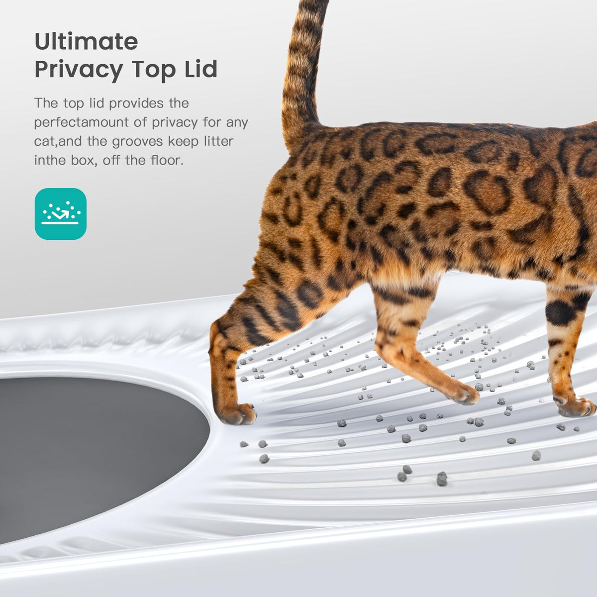 WoofiGo Litter Box in Large, 7 - White (Pack of 1)