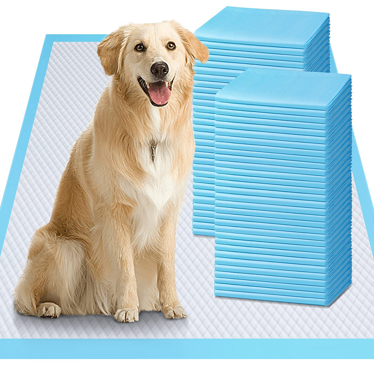 Gimars Disposable Incontinence Surface Protector in 28x34 50 Count, Blue