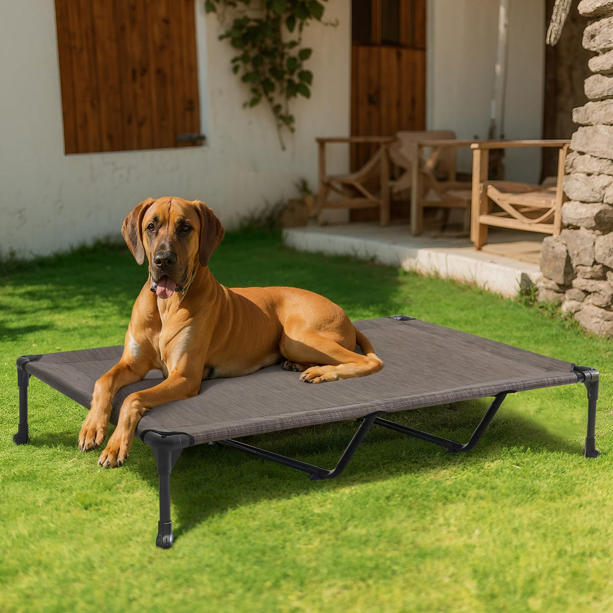Veehoo Pet Bed Mat in 59.0"L x 37.5"W x 9.0"Th, Brown