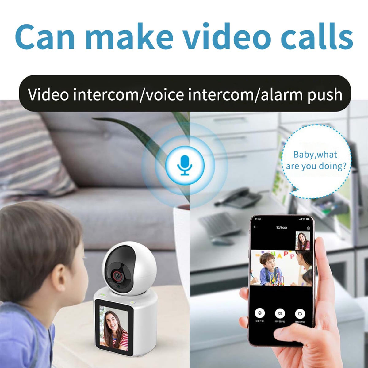 LASTCOW Security Camera in White