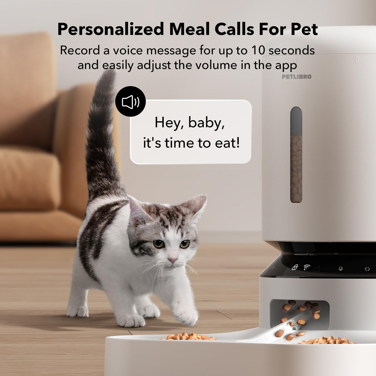 PETLIBRO Pet Feeder in Dual Tray with WiFi, White