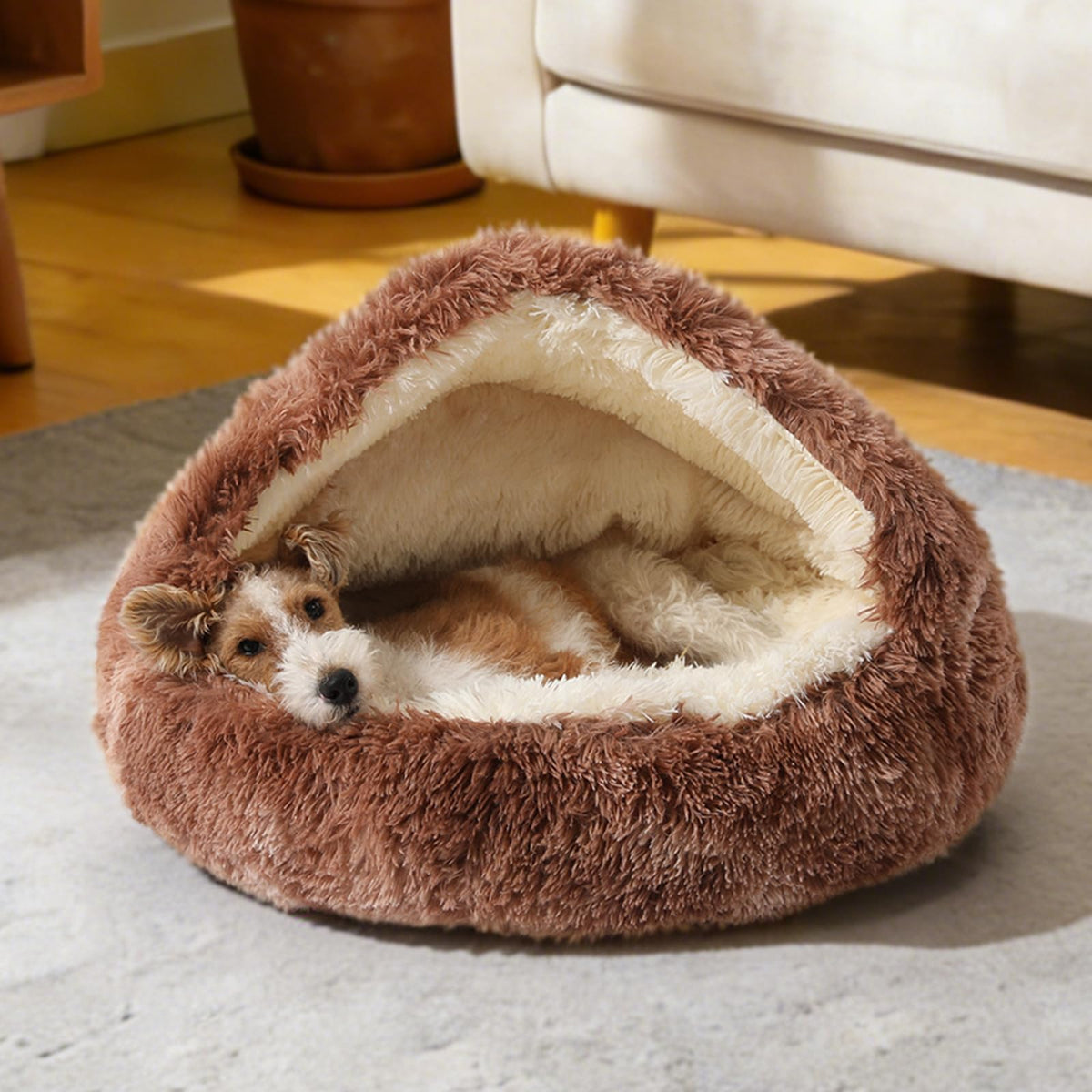NOYAL Pet Bed Mat in X-Small 15.7'', Bandhnu Coffee