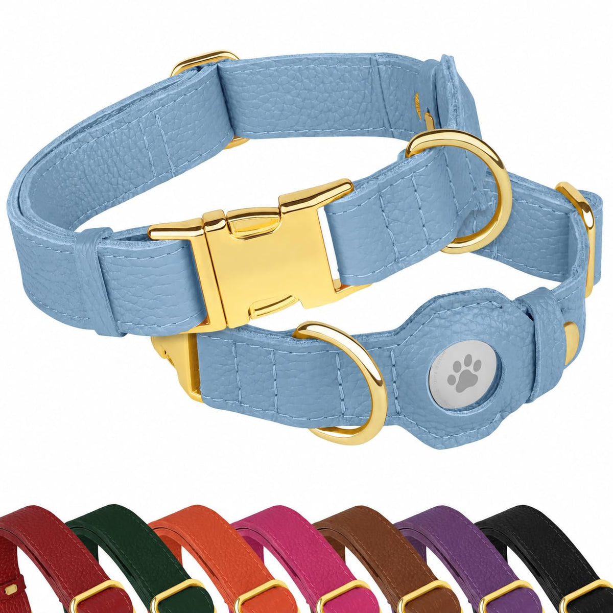 BUDKAS Animal Collar in XS, 9"-12" Neck Fit, Cornflower