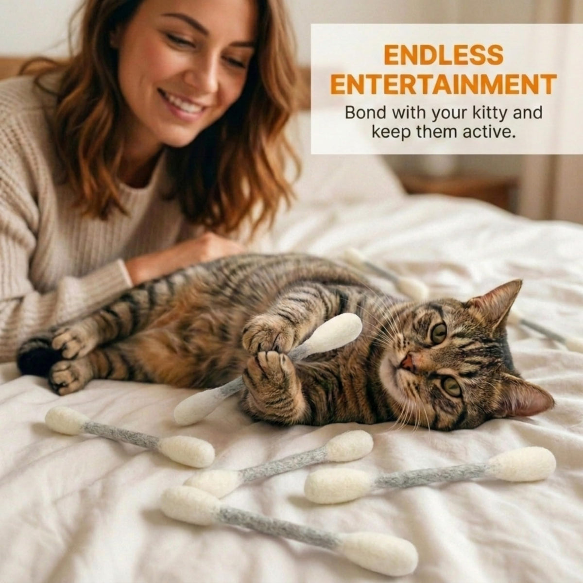 Glaciart One Pet Toy in Regular, Grey Swabs