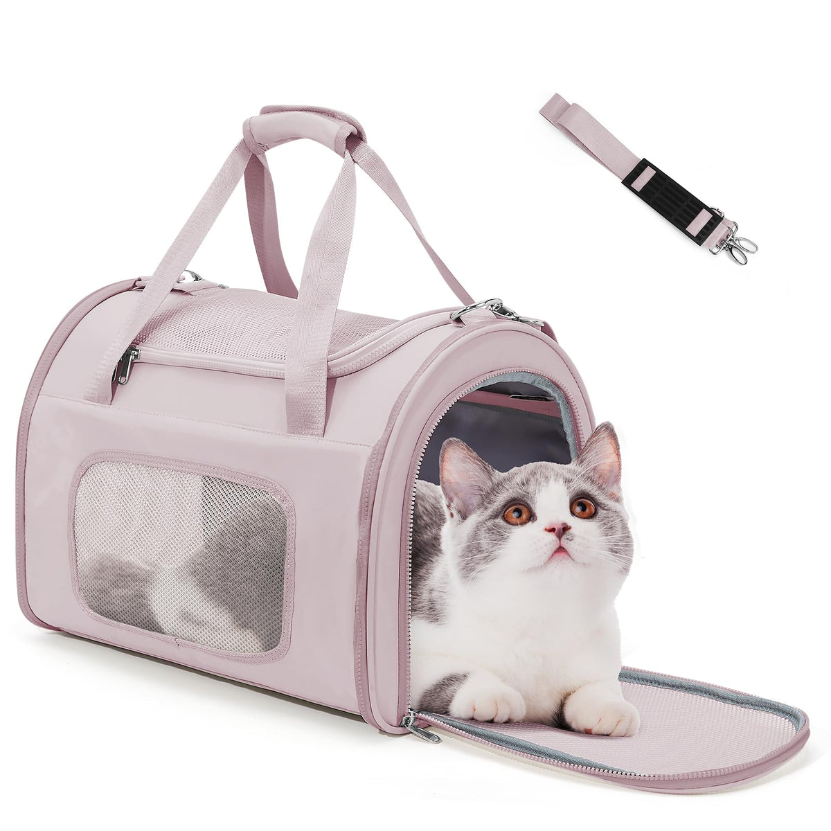 WEPLAN Animal Carrier in 18.1"L x 11.8"W x 12.9"H, Pink