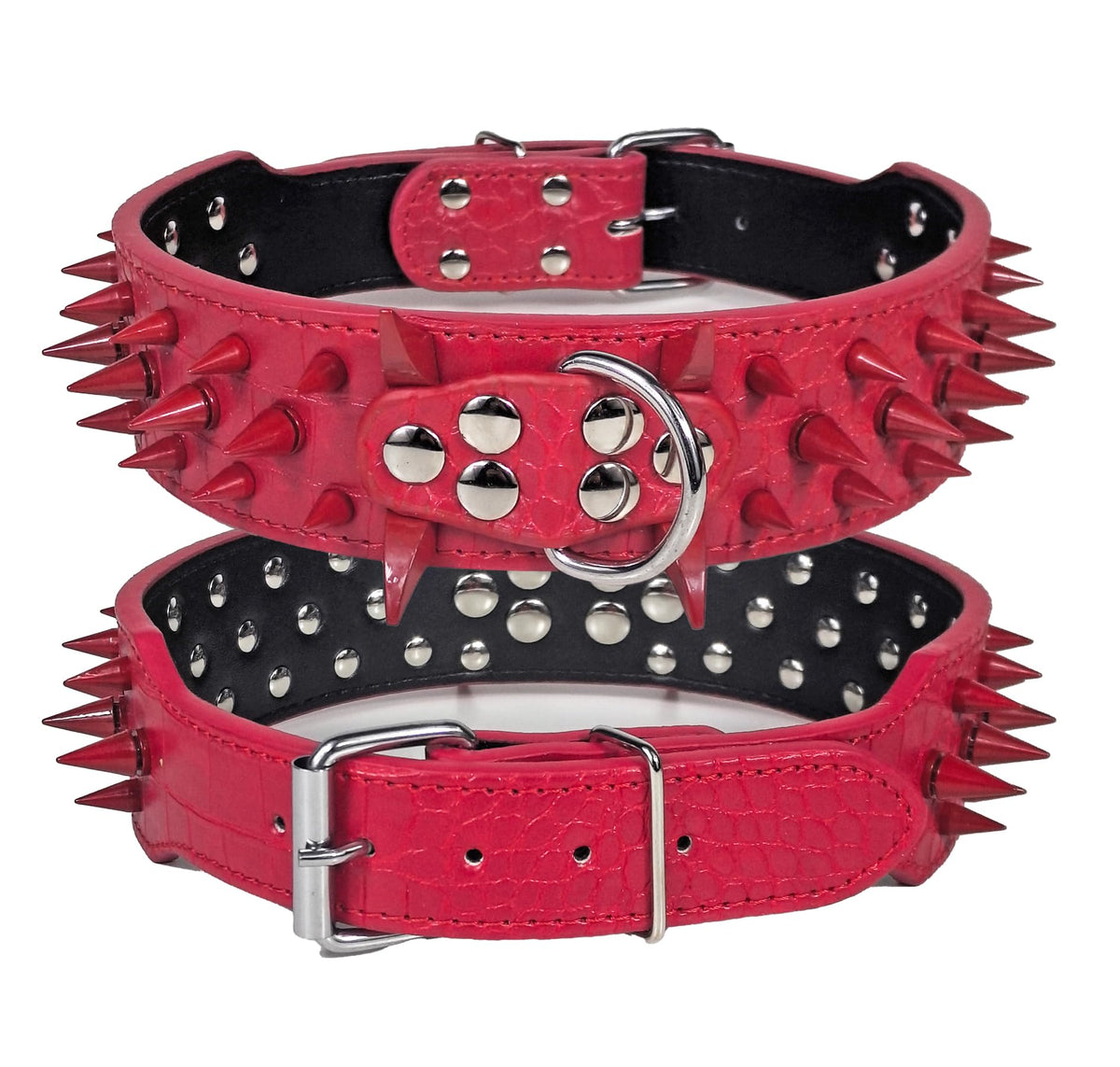 Kawagogo Animal Collar in Width:2'' Adjust:17''-20'', Red