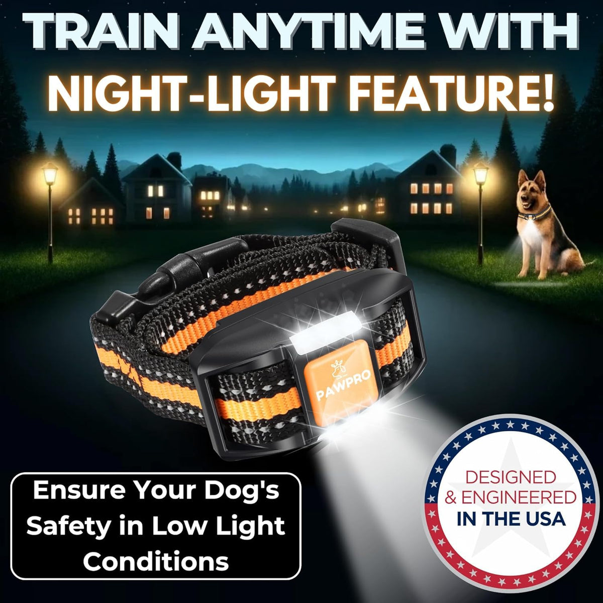 PAWPRO Animal Collar in 2 Collars - Orange, Orange