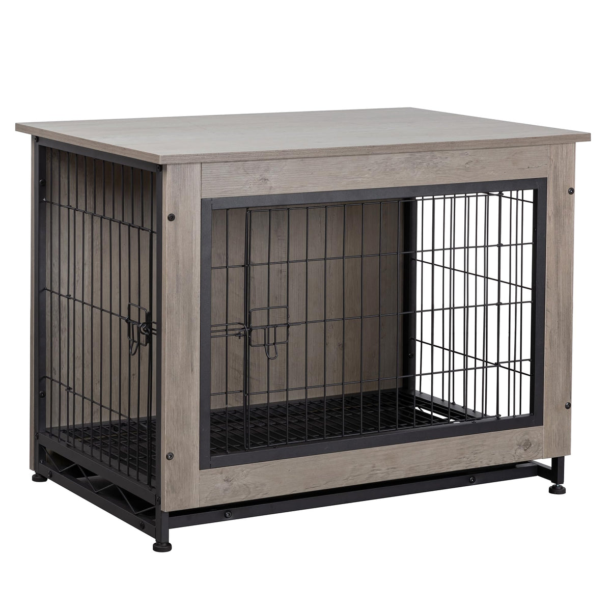 Shintenchi Animal Cage in 38.6"L x 25.6"W x 26.8"H, Grey