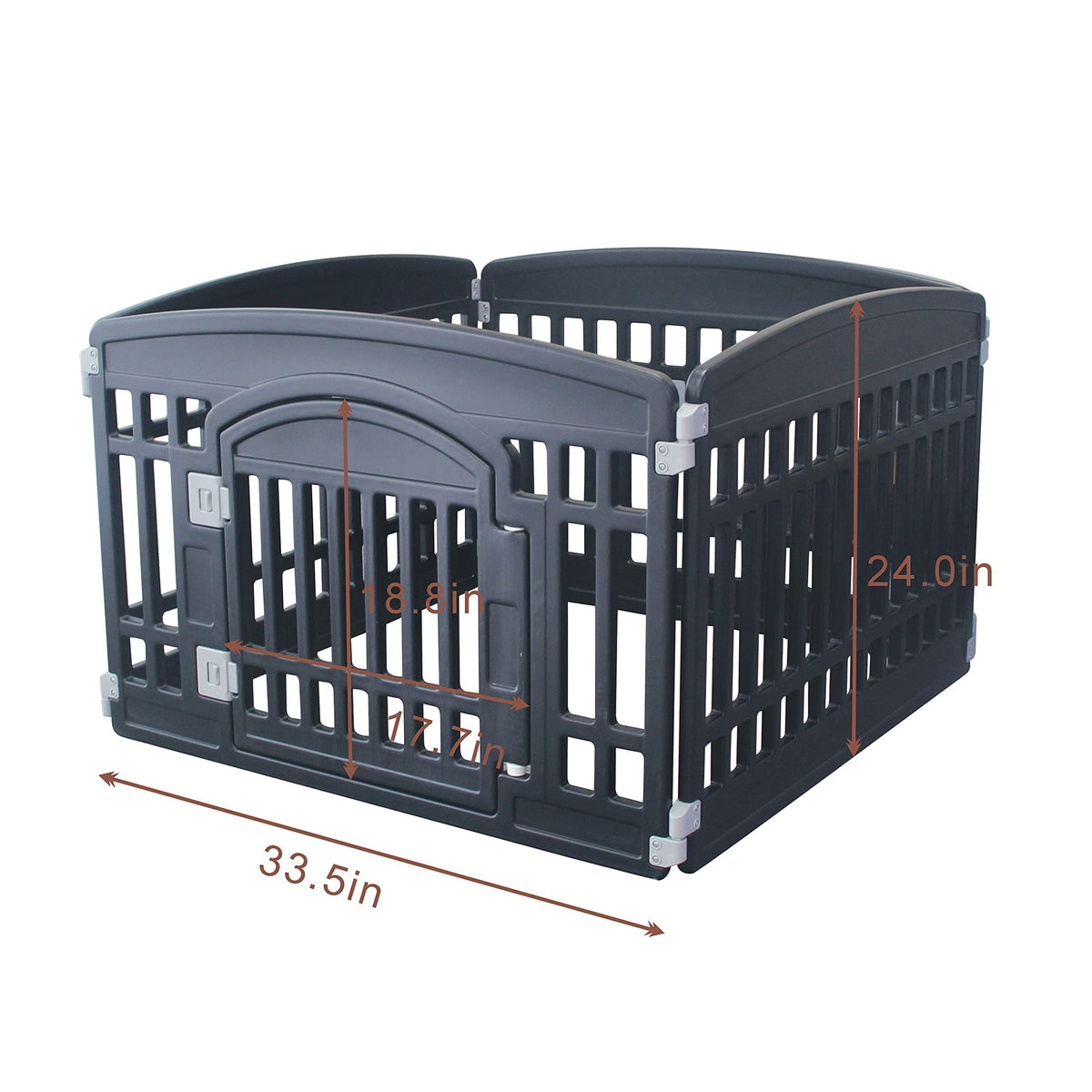 Gupamiga Pet Playpen in Black