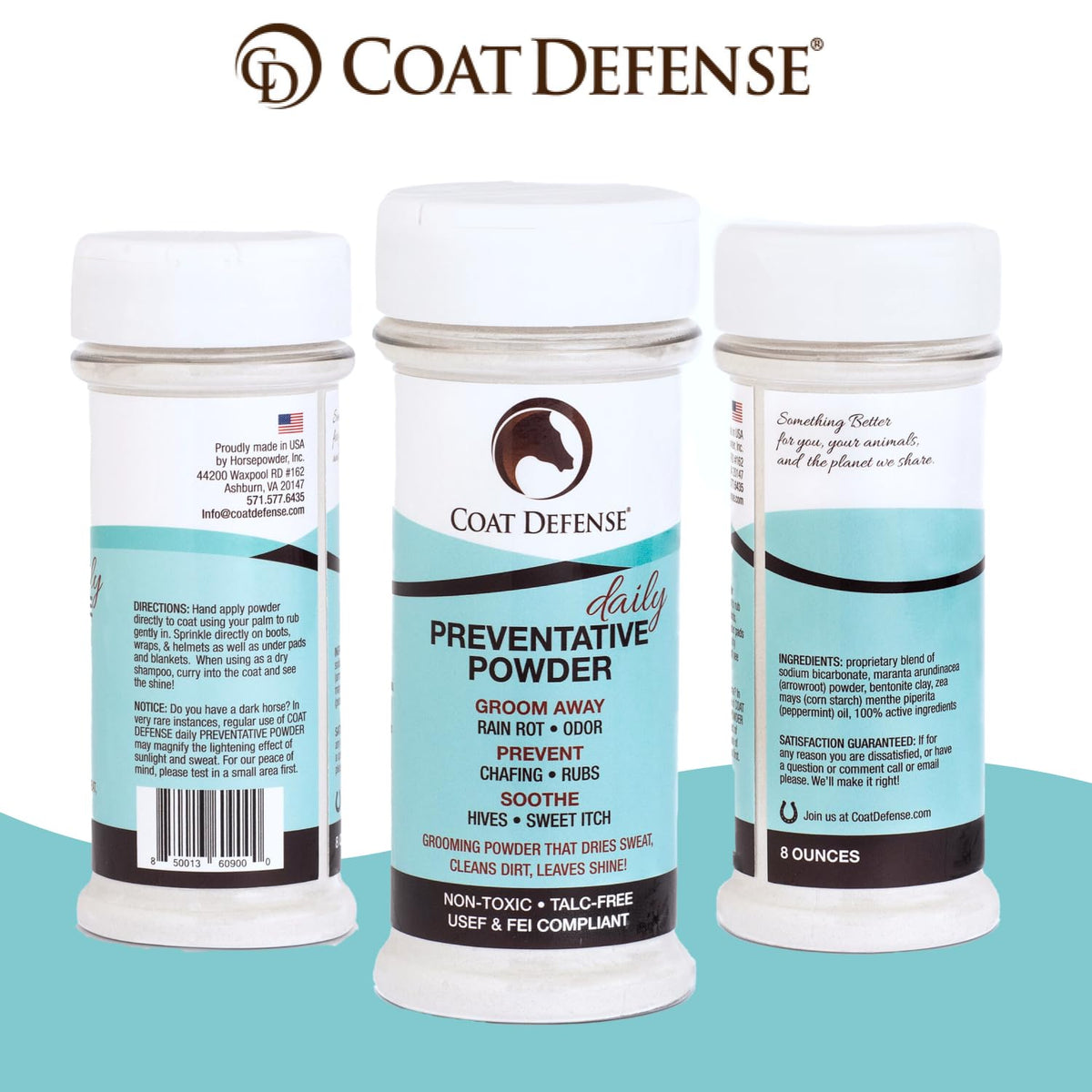 COAT DEFENSE Animal Fur Cleaner Conditioner in 8 oz