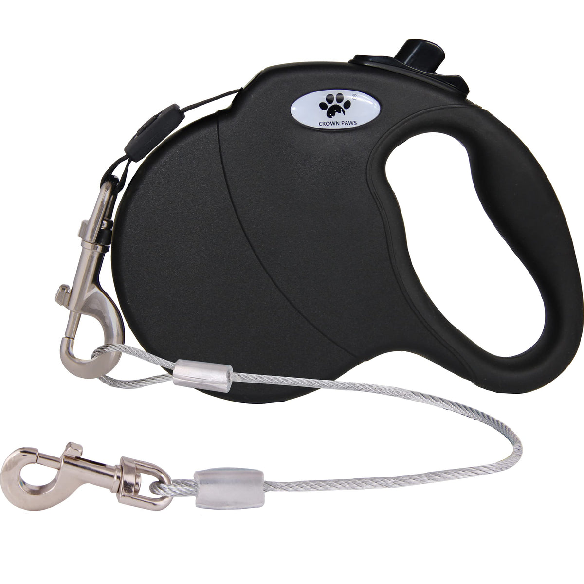 CROWN PAWS Leash in Large, Black