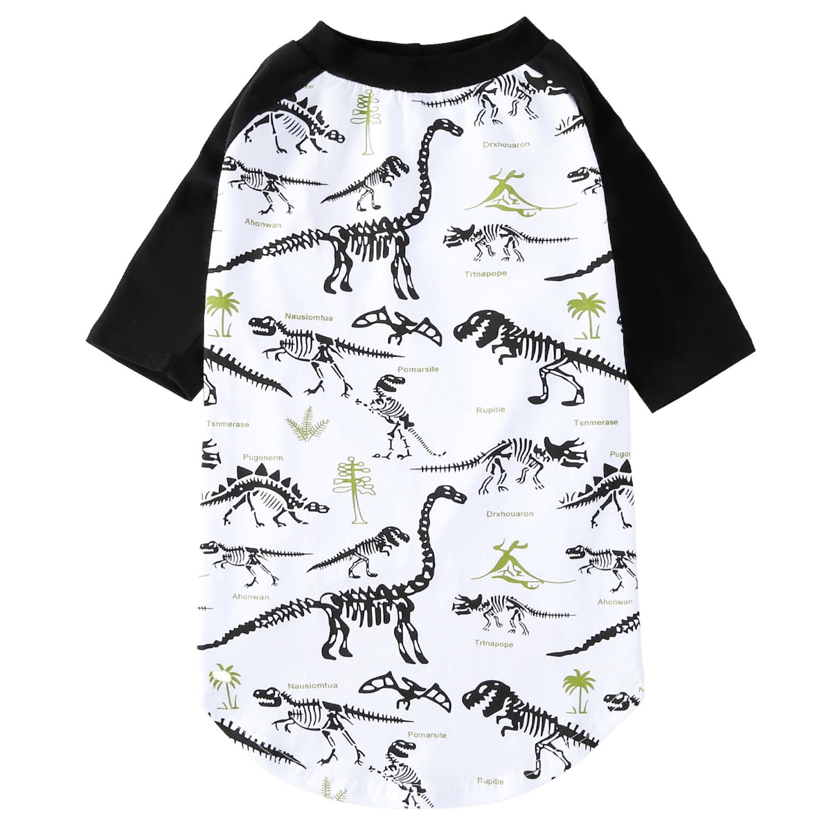 PriPre Pet Apparel in XX-Large, Black Dinosaur