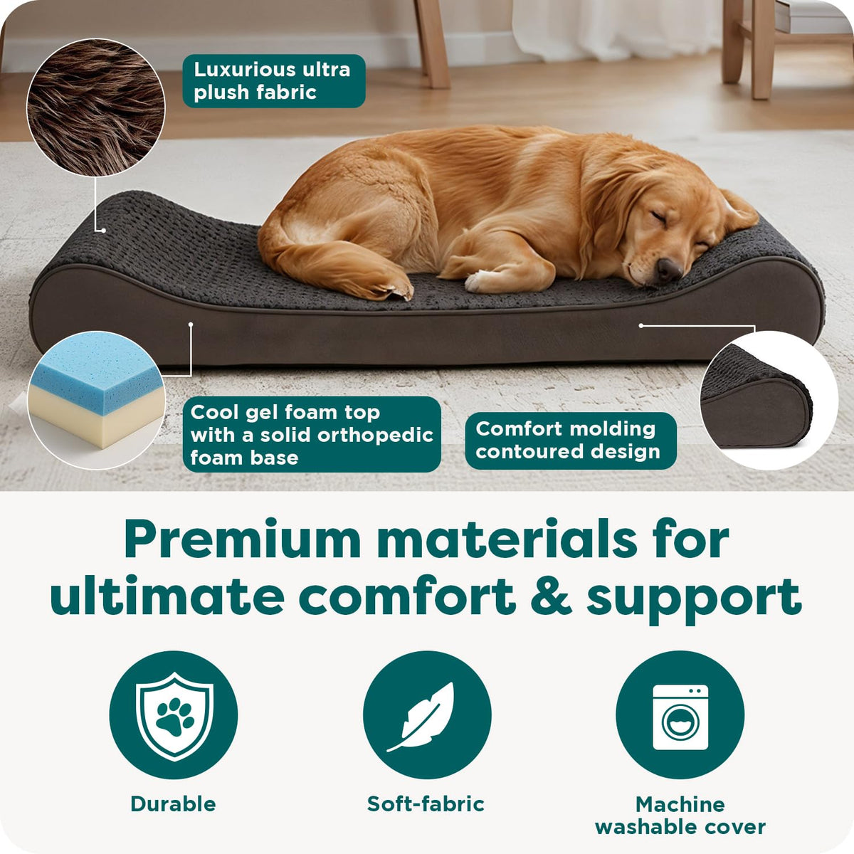 Furhaven Pet Bed Mat in Jumbo Plus, Ultra Plush (Gray)