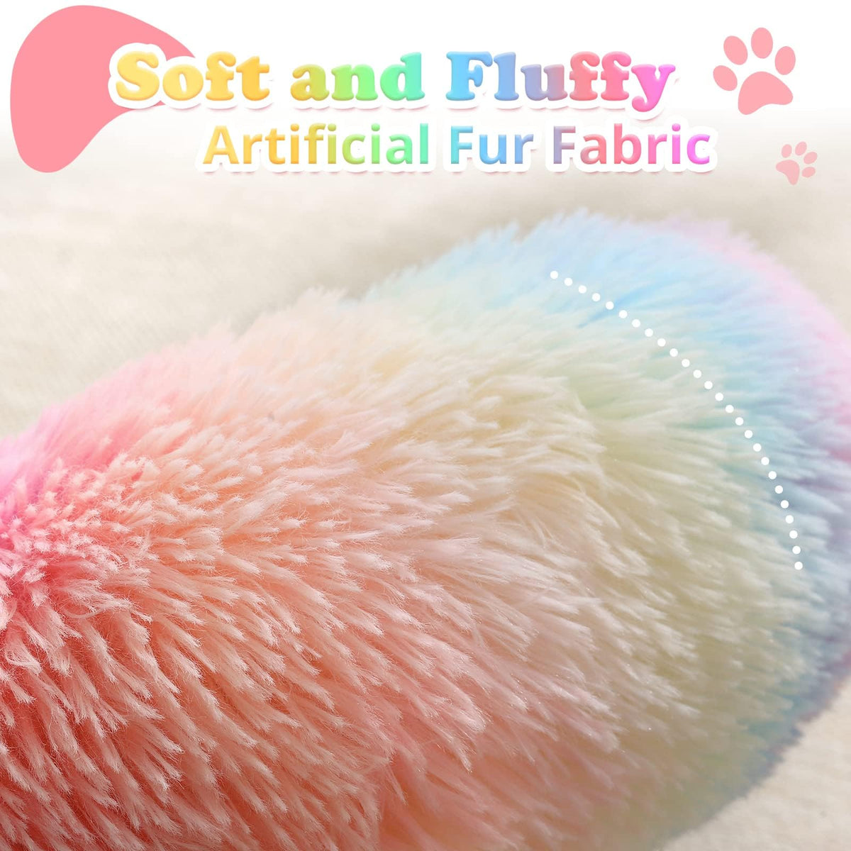 JOLLYVOGUE Pet Bed Mat in 23", Rainbow