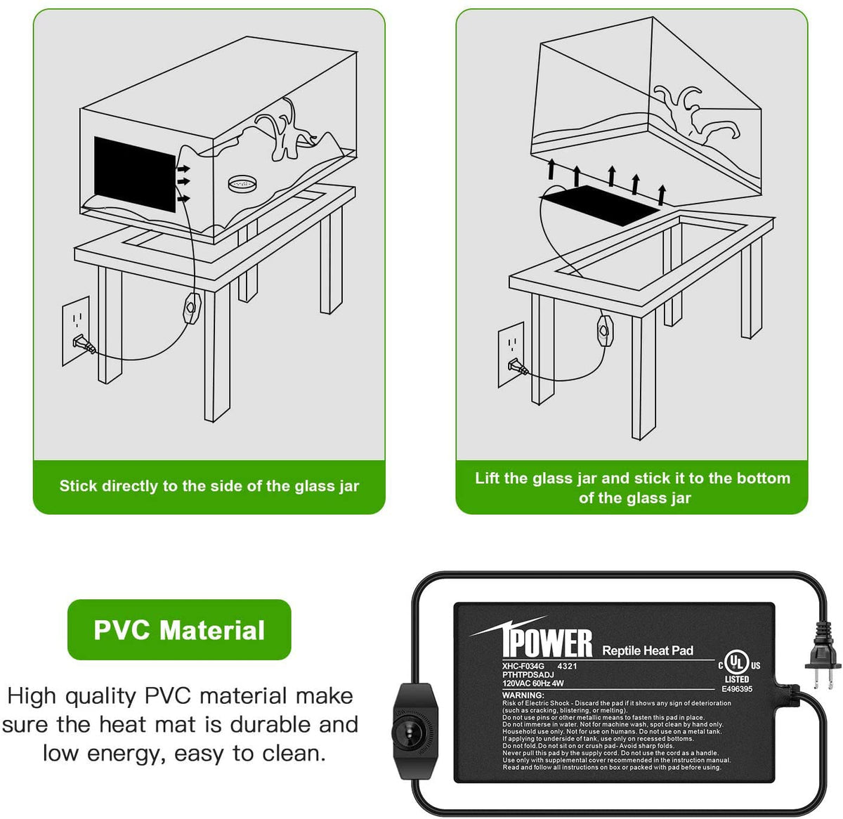 iPower Pet Supplies in 4" X 7", Black-2 Pack