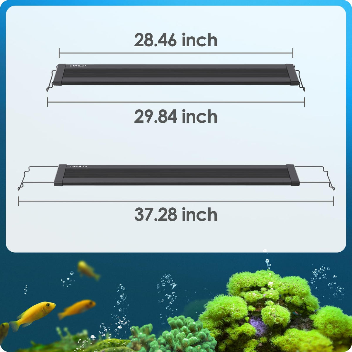 Gamalta Lamp in For 30~36inch Fish Tank, Black - Remote Control