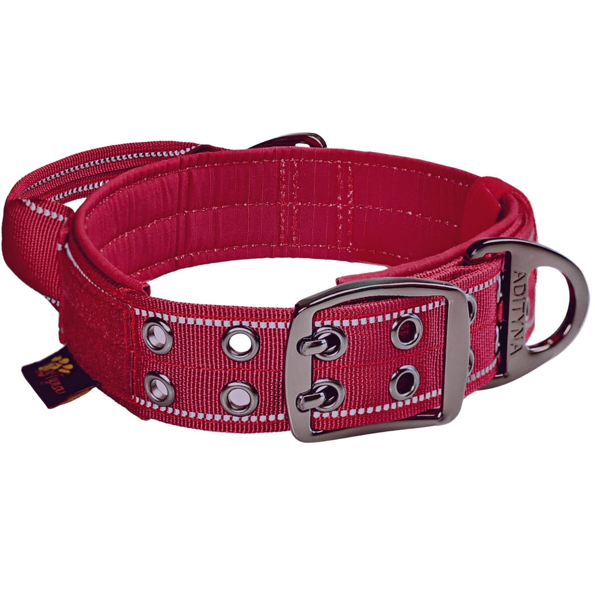 ADITYNA Animal Collar in Large: Fit 18-23" Neck, Burgundy