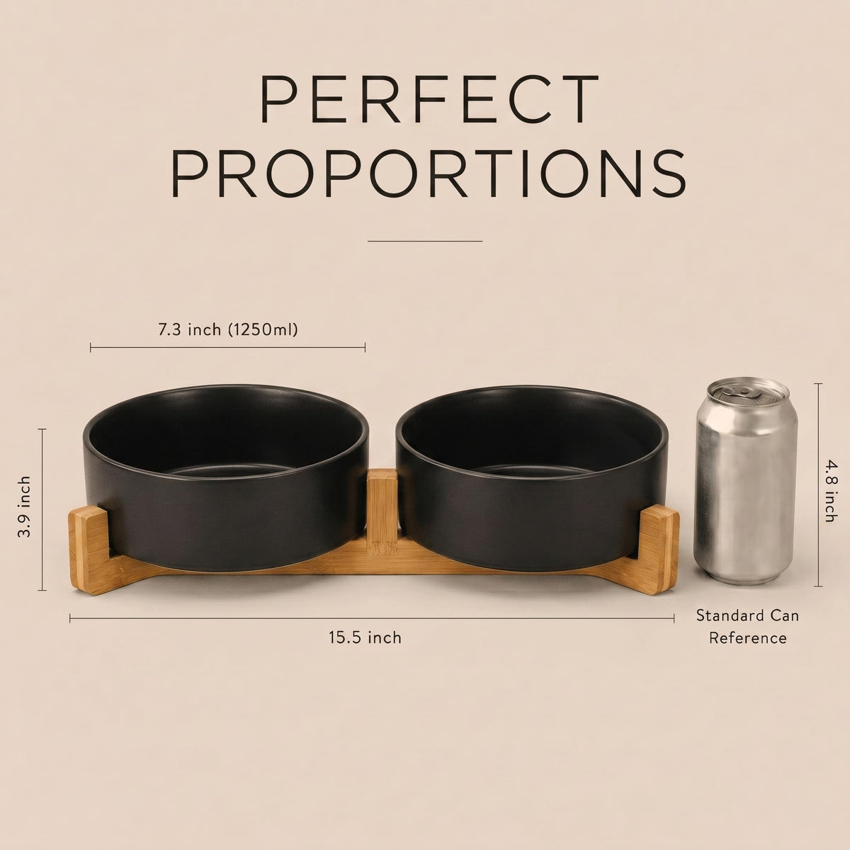 SPUNKYJUNKY Pet Feeder in 5 cups, Black × 2