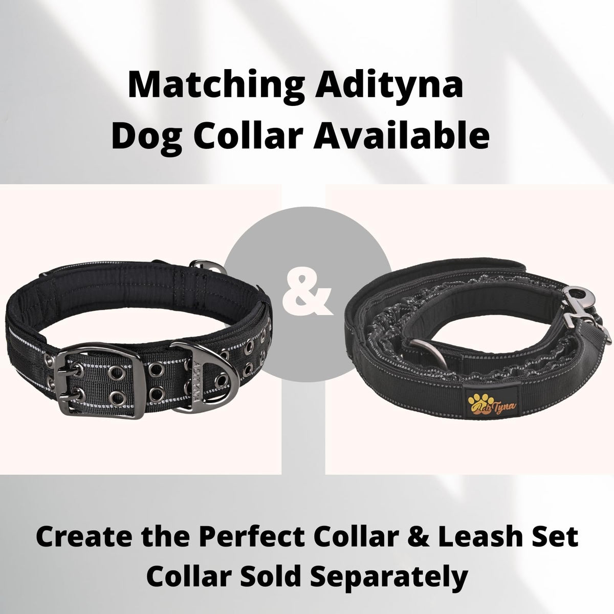 ADITYNA Leash in 6ft to 7.5ft, Black