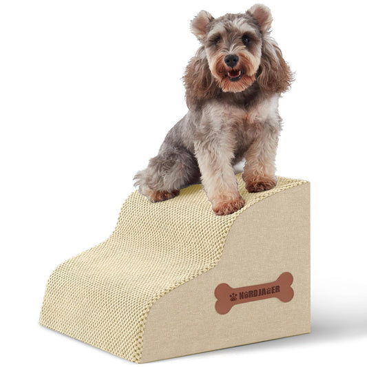 Nordjager Animal Stair in 15.7"D x 15.7"W x 11.8"H, Beige
