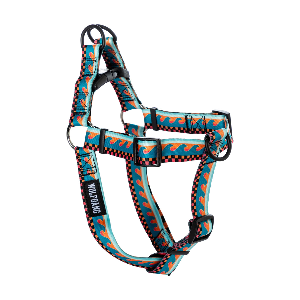 Wolfgang Man & Beast Animal Harness in Small (5/8 Inch x 12-18 Inch), BrookTrout Print